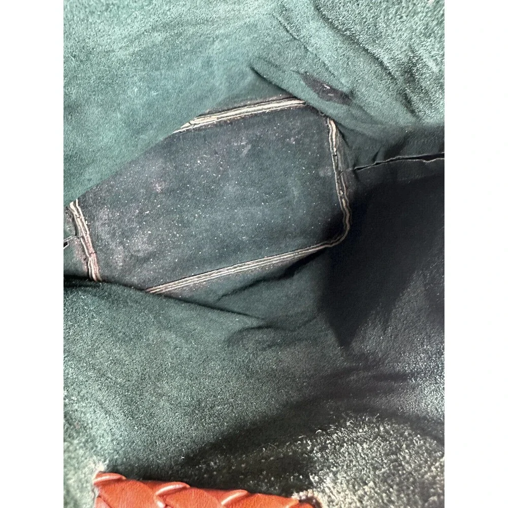 Vtg Dooney & Bourke Teton Tri-Color Drawstring Bucket Bag All Weather Leather - Picture 6 of 15